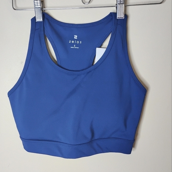 Zelos Sports Bra Black & Blue Set of 2 Medium Impact Size Small NWT - Picture 4 of 11